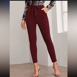 Red Front Tie Fashion Pants size XS (4-6)